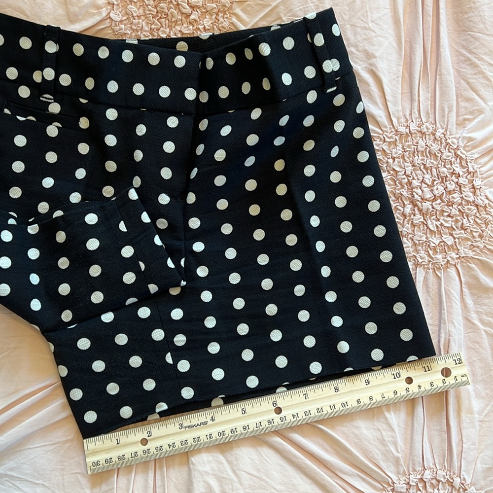 LOFT Black Polka Dot Shorts - Picture 9 of 16